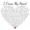 11 x 17 Cross My Heart Scroll Plaque